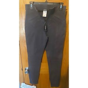 Express Dusty Blue Zipper Front Leggings